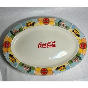 Authentic Retro Vintage Gibson Coca-Cola brand dinnerware 13” platter